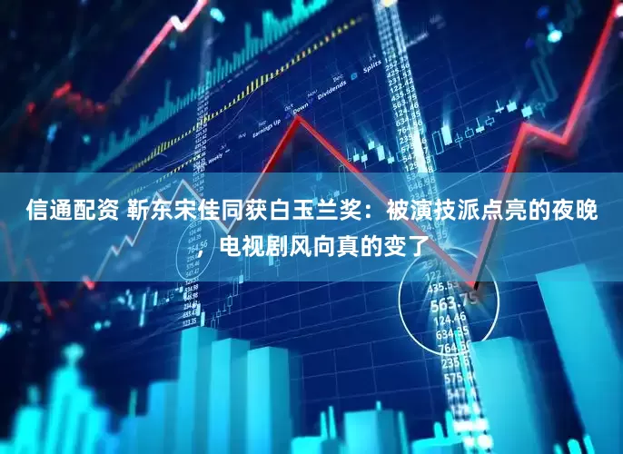 信通配资 靳东宋佳同获白玉兰奖：被演技派点亮的夜晚，电视剧风向真的变了