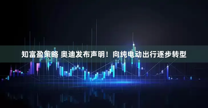 知富盈策略 奥迪发布声明！向纯电动出行逐步转型